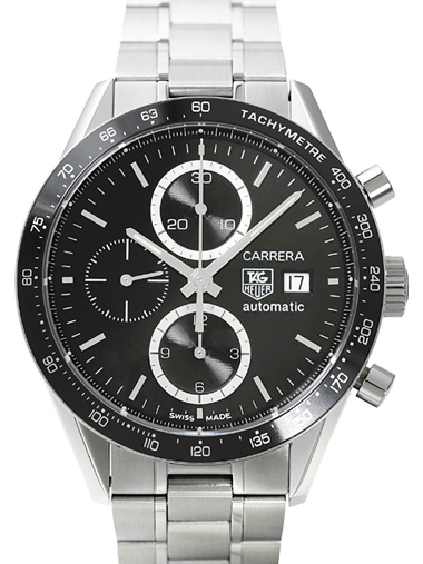 Tag Heuer Carrera Automatic Chronograph Mens Wristwatch CV2010.B - Click Image to Close